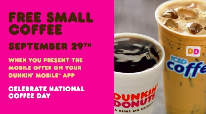 dunkindonutsnationalcoffeeday2013